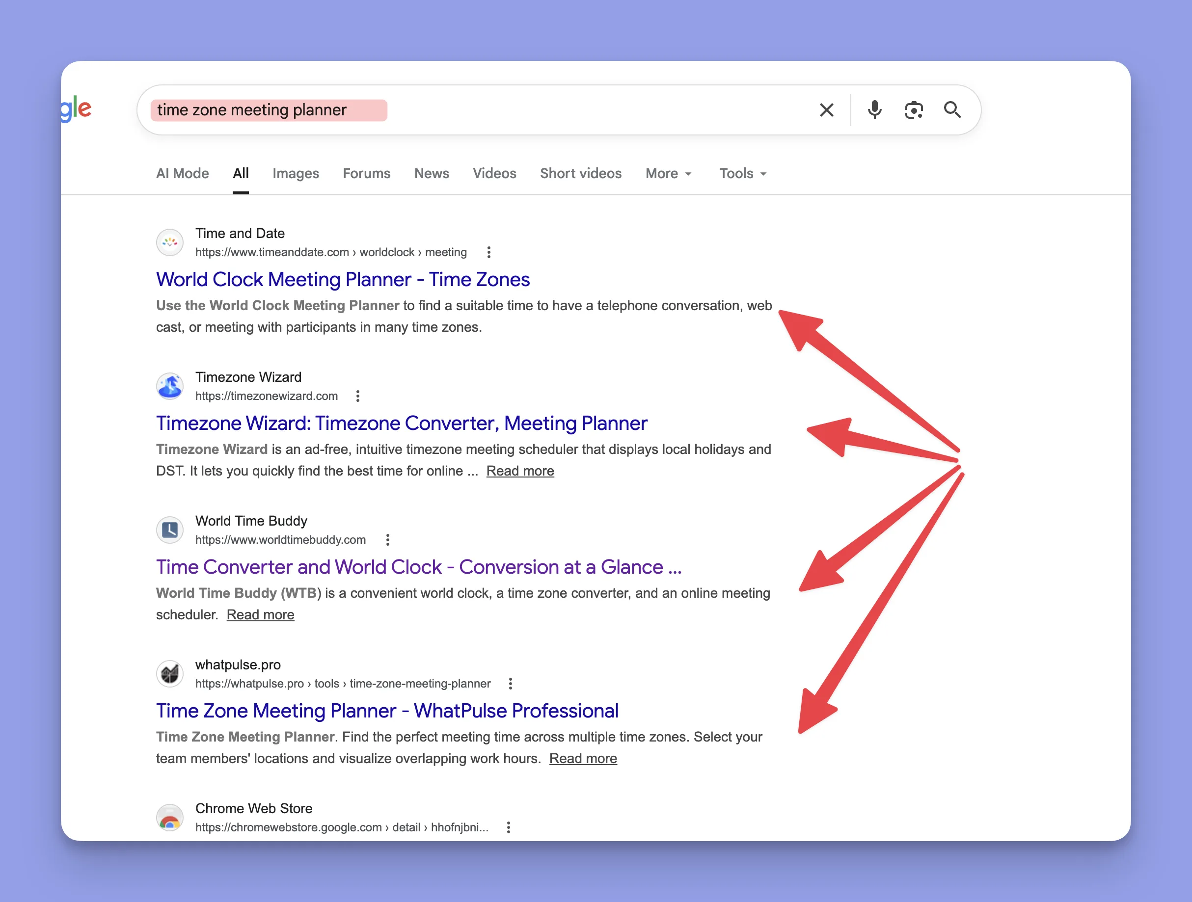 Timezone Meeting Planner, one of the four free tools built for Morgen