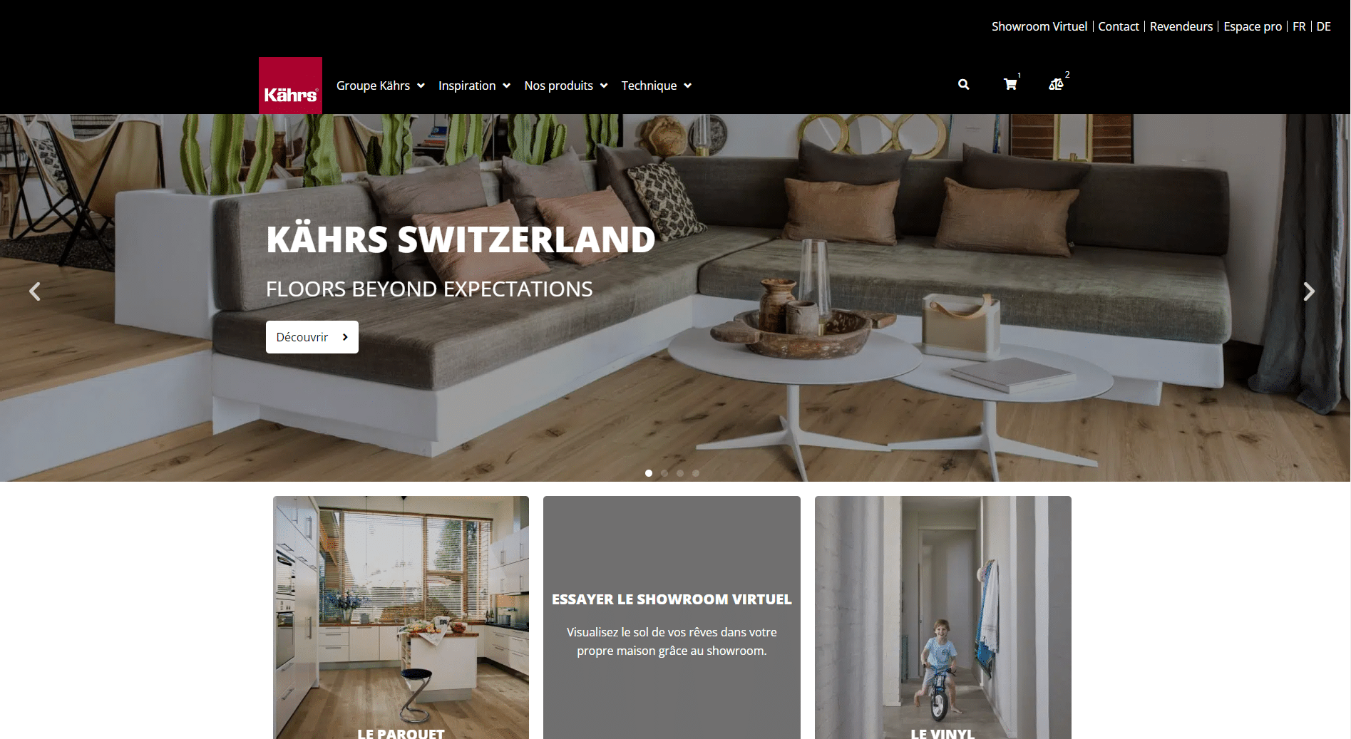 Webdesign site internet Kahrs