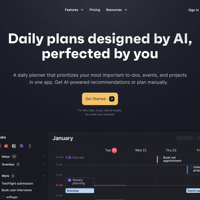 Morgen, the calendar app