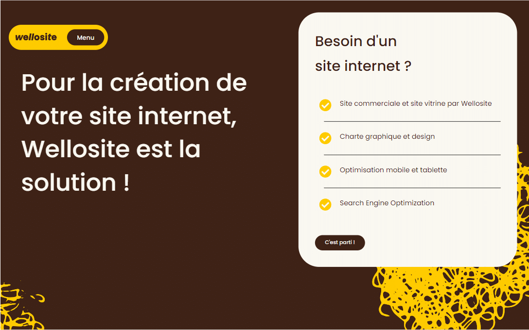 Wellosite website detail