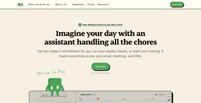 The hirekai.ai homepage today